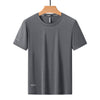 Men's Summer Thin Ice Silk Short Sleeve T-Shirt