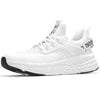 TSIODFO Womens Slip On Running Shoes Non Slip Walking Shoes Lightweight Gym Workout Platform Shoes White Size 9.5 Breathable Fashion Sneakers