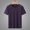 Men's Summer Thin Ice Silk Short Sleeve T-Shirt