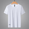 Men's Summer Thin Ice Silk Short Sleeve T-Shirt