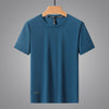 Men's Summer Thin Ice Silk Short Sleeve T-Shirt