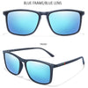 Single Luxury Square Vintage Polarized Sunglasses Men Women Fashion Travel Driving Fishing Male Eyewear UV400