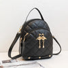 Mini Backpack for Women Cute Swan Hanging Embroidery Small Backpack Purse Girls Leather Bookbag Ladies Satchel Bags
