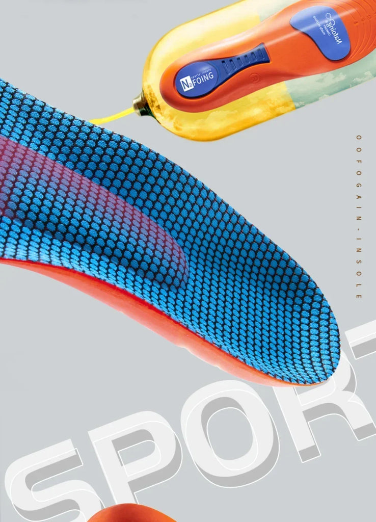Sport Insoles for Shoes Sole Shock Absorption Deodorant Breathable Cushion Running Insoles for Man Women Orthopedic Insoles