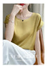 New O-Neck Silk Camisole Ladies Thin Vest Satin Loose Outer Sleeveless Top Summer Suit Insid Sling Mulberry Silk Bottoming Shirt