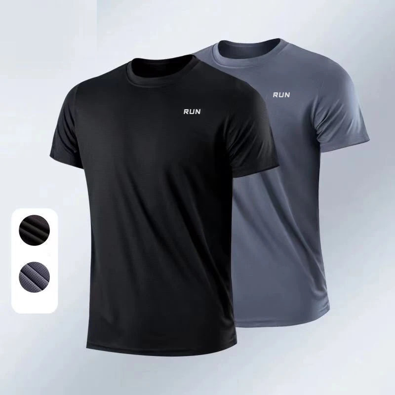 Summer Men Casual t-Shirt Short Sleeve White Tee Shirts Soild o-Neck Tops t Shirt Quick Dry Gym Running t-Shirts Male clothes