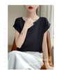 New O-Neck Silk Camisole Ladies Thin Vest Satin Loose Outer Sleeveless Top Summer Suit Insid Sling Mulberry Silk Bottoming Shirt