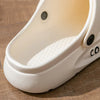 2026 Summer EVA Hole Shoes For Men Women Closed Toe Thick Sole Non Slip Outdoor Beach Slippers Cloud Feel Slides