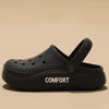 2026 Summer EVA Hole Shoes For Men Women Closed Toe Thick Sole Non Slip Outdoor Beach Slippers Cloud Feel Slides