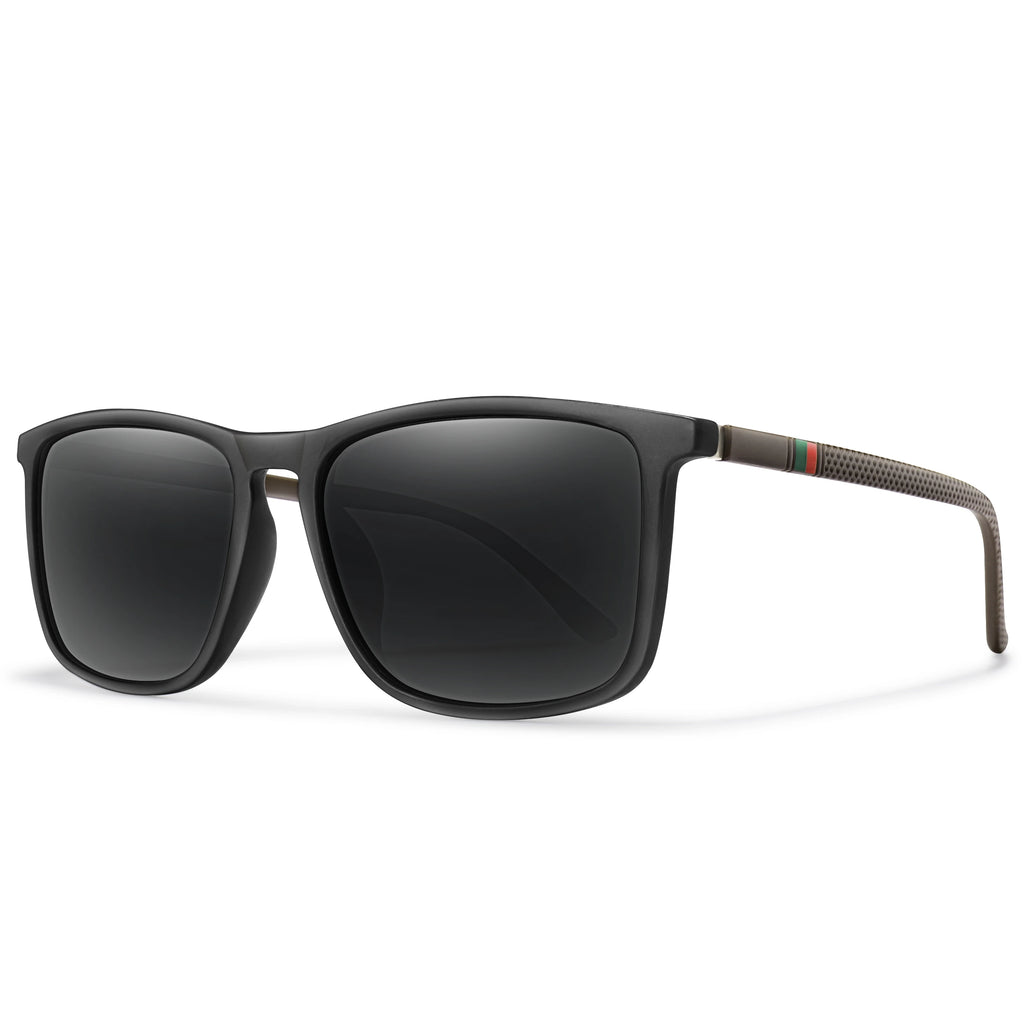 Single Luxury Square Vintage Polarized Sunglasses Men Women Fashion Travel Driving Fishing Male Eyewear UV400