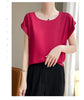 New O-Neck Silk Camisole Ladies Thin Vest Satin Loose Outer Sleeveless Top Summer Suit Insid Sling Mulberry Silk Bottoming Shirt