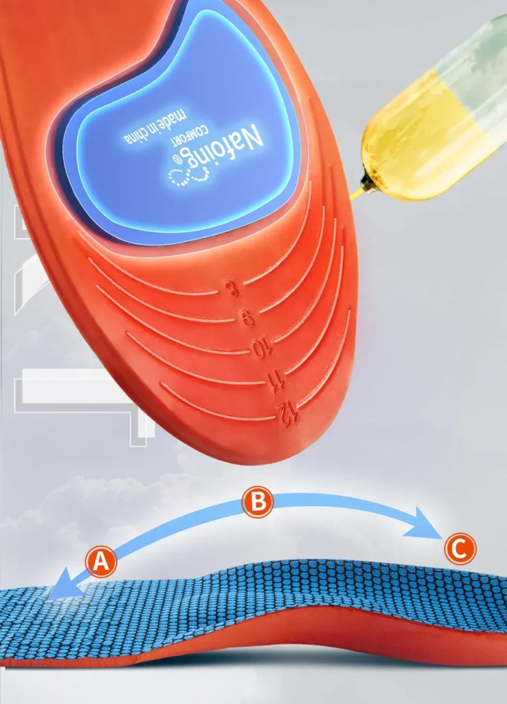 Sport Insoles for Shoes Sole Shock Absorption Deodorant Breathable Cushion Running Insoles for Man Women Orthopedic Insoles