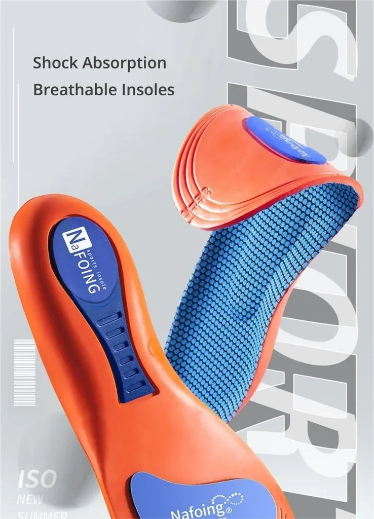 Sport Insoles for Shoes Sole Shock Absorption Deodorant Breathable Cushion Running Insoles for Man Women Orthopedic Insoles