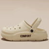 2026 Summer EVA Hole Shoes For Men Women Closed Toe Thick Sole Non Slip Outdoor Beach Slippers Cloud Feel Slides
