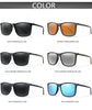 Single Luxury Square Vintage Polarized Sunglasses Men Women Fashion Travel Driving Fishing Male Eyewear UV400
