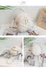 Mini Backpack for Women Cute Swan Hanging Embroidery Small Backpack Purse Girls Leather Bookbag Ladies Satchel Bags