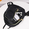 Women's Multi-Function Fashion Girl Nylon Daypack Travel Cute Mini Backpack Men Shoulder Bag Black Purse Hot