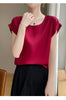 New O-Neck Silk Camisole Ladies Thin Vest Satin Loose Outer Sleeveless Top Summer Suit Insid Sling Mulberry Silk Bottoming Shirt