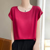 New O-Neck Silk Camisole Ladies Thin Vest Satin Loose Outer Sleeveless Top Summer Suit Insid Sling Mulberry Silk Bottoming Shirt