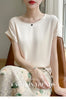 New O-Neck Silk Camisole Ladies Thin Vest Satin Loose Outer Sleeveless Top Summer Suit Insid Sling Mulberry Silk Bottoming Shirt