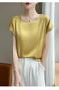 New O-Neck Silk Camisole Ladies Thin Vest Satin Loose Outer Sleeveless Top Summer Suit Insid Sling Mulberry Silk Bottoming Shirt