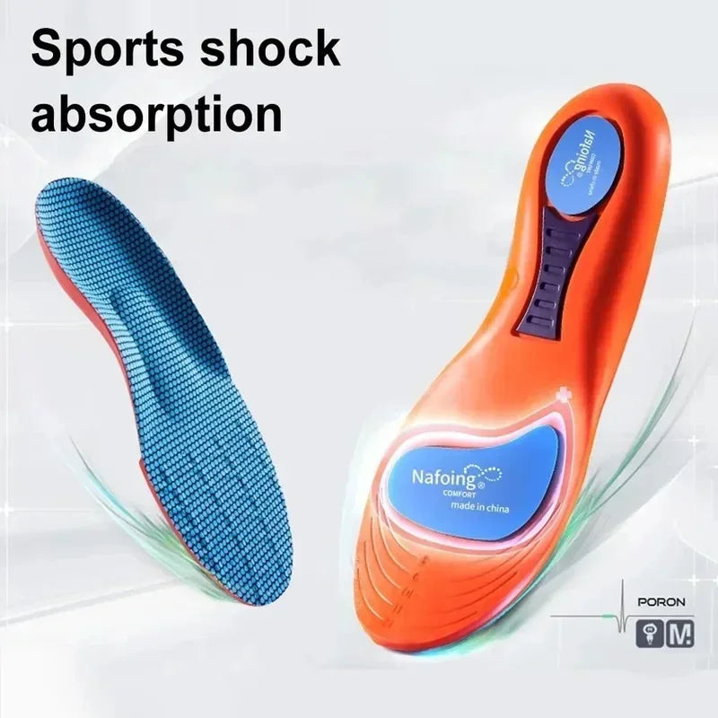 Sport Insoles for Shoes Sole Shock Absorption Deodorant Breathable Cushion Running Insoles for Man Women Orthopedic Insoles