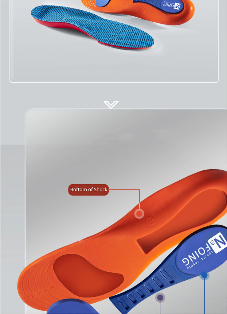 Sport Insoles for Shoes Sole Shock Absorption Deodorant Breathable Cushion Running Insoles for Man Women Orthopedic Insoles