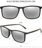 Single Luxury Square Vintage Polarized Sunglasses Men Women Fashion Travel Driving Fishing Male Eyewear UV400