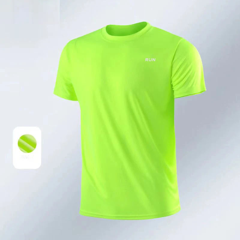 Summer Men Casual t-Shirt Short Sleeve White Tee Shirts Soild o-Neck Tops t Shirt Quick Dry Gym Running t-Shirts Male clothes