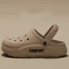 2026 Summer EVA Hole Shoes For Men Women Closed Toe Thick Sole Non Slip Outdoor Beach Slippers Cloud Feel Slides