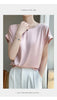 New O-Neck Silk Camisole Ladies Thin Vest Satin Loose Outer Sleeveless Top Summer Suit Insid Sling Mulberry Silk Bottoming Shirt