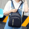 Women's Multi-Function Fashion Girl Nylon Daypack Travel Cute Mini Backpack Men Shoulder Bag Black Purse Hot