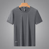 Men's Summer Thin Ice Silk Short Sleeve T-Shirt