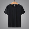 Men's Summer Thin Ice Silk Short Sleeve T-Shirt